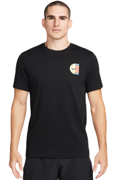 Мужская теннисная футболка Nike Court Open T-Shirt - black