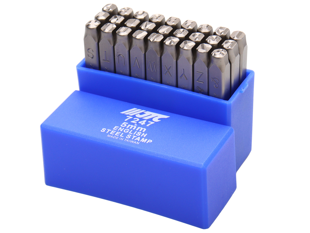 JTC-7247 - Клейма буквенные латиница 5мм (HRC 60+-2° DIN 1451) (старый артикул JTC-JW0914-5) JTC -