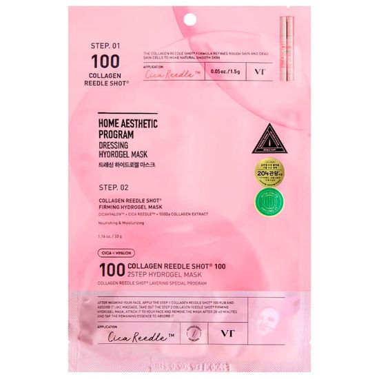 VT Cosmetics Маска гидрогелевая с микроиглами и коллагеном - Collagen Reedle Shot 100