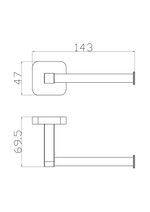 Держатель для туалетной бумаги без крышки WONZON & WOGHAND STILL, Хром (WW-6616)