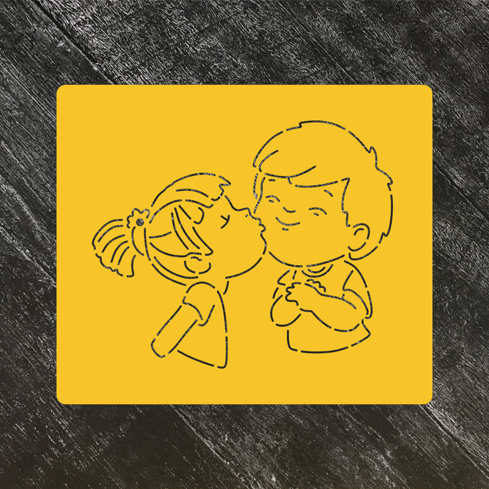 Трафарет "Поцелуй"