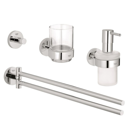 Набор аксессуаров GROHE Essentials New 4 в 1, хром 40846001