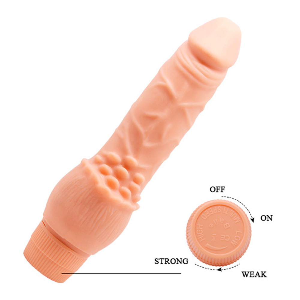 Телесный вибратор-реалистик 19,5см Baile Barbara Clark BW-001001R