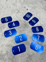 Номерки на ключи металлические