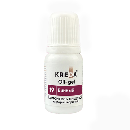 Краситель жирорастворимый гелевый "Kreda Oil-gel" ВИННЫЙ (10 гр.)
