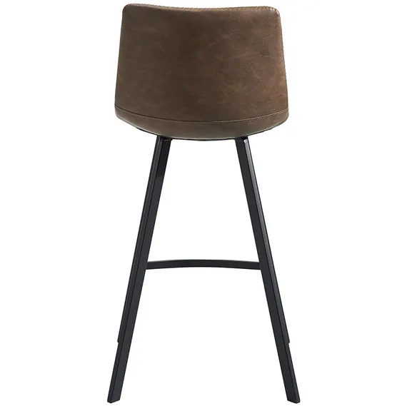 Полубарный стул Netro 66 см, коричневый на черных металлических ножках | Купить в Hallberg.ru