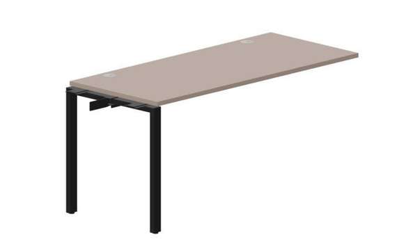 стол Strike 1580х680х750мм (2 громмета) - приставной элемент