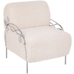 Кресло Нимфея Какао Античное Серебро