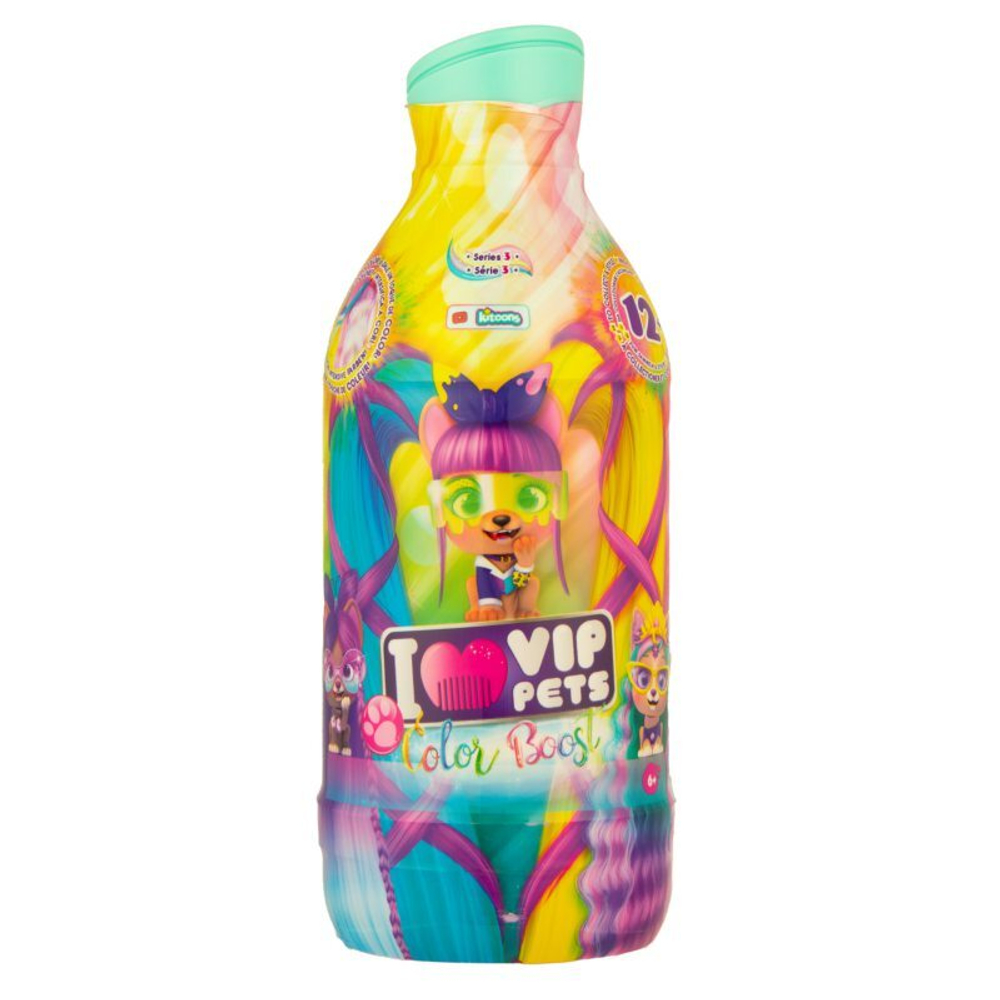 I Love VIP Pets - фигурка для укладки длинношерстных собак-сюрпризов Color Boost 712003