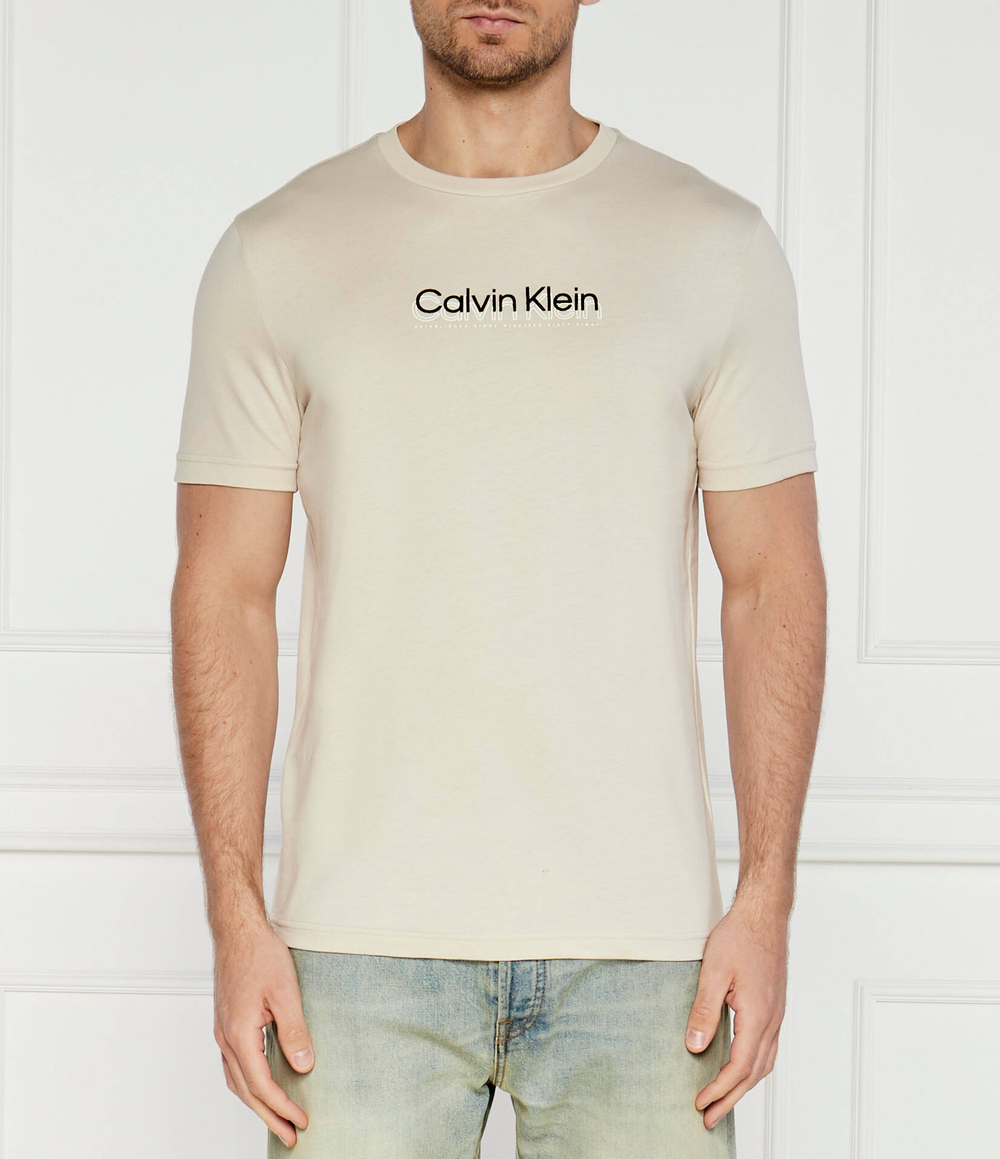 Футболка Calvin Klein - бежевый(K10K113118)