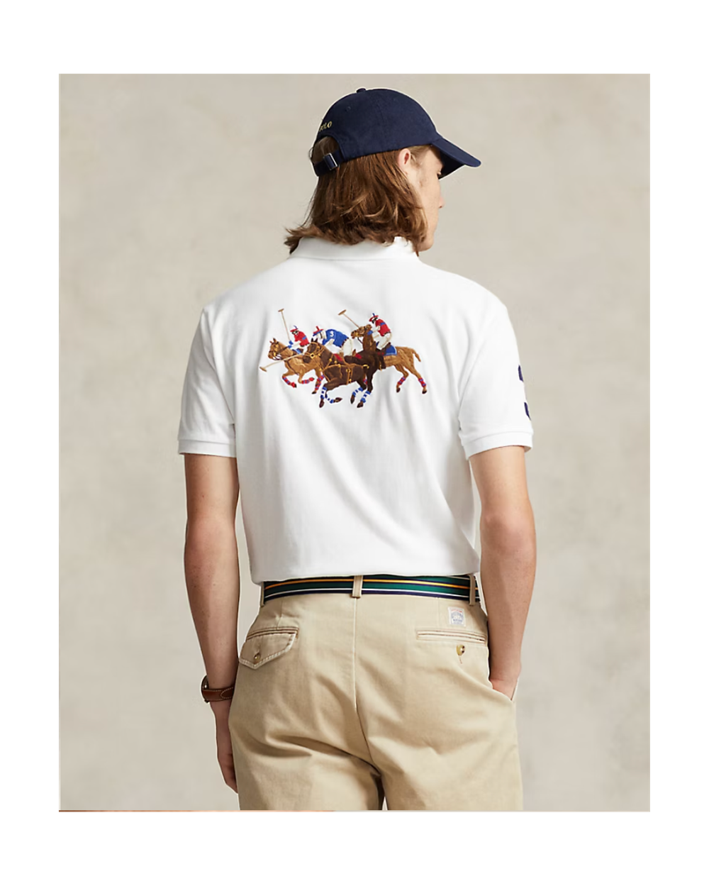 Рубашка-поло Classic Fit Triple-Pony Mesh Polo Ralph Lauren