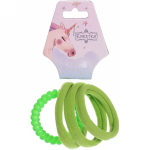 Резинки для волос 4шт «Your Paradise», яркий цвет, микс 6 цветов, d-6.5см (подвес Единорожек)