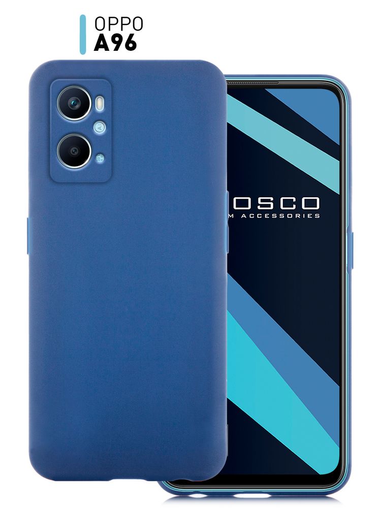 Чехол ROSCO для Oppo A96 (арт. OPPO-A96-COLOURFUL-BLUE )