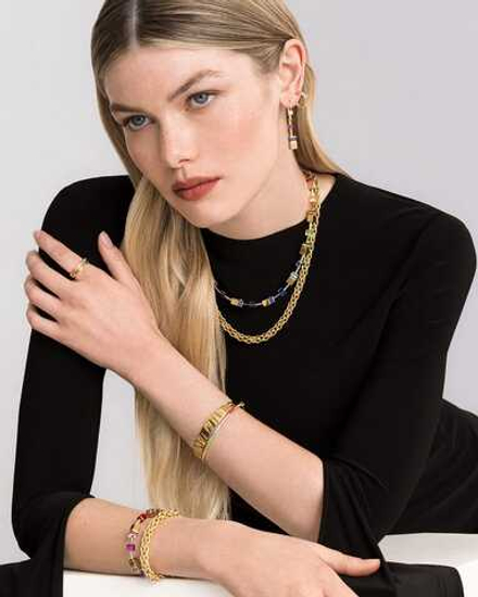 Серьги Coeur de Lion Multicolour Rainbow-Gold 3015/20-1535