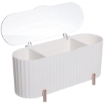 Органайзер для хранения ватных дисков «ПИАНОНО», цвет белый, 21*8,5*9см (коробка)