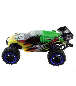 Радиоуправляемая трагги Remo Hobby EVO-R Brushless UPGRADE (зеленая) 4WD 2.4G 1/8 RTR