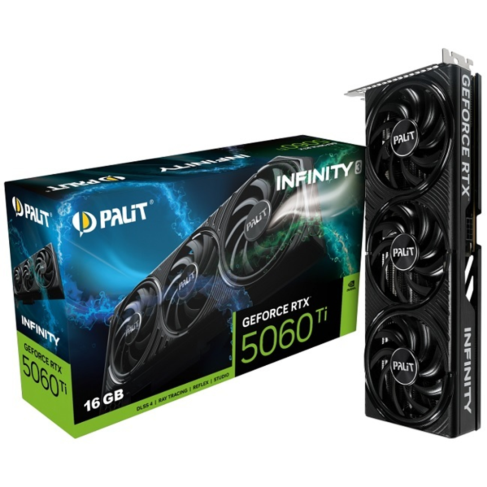Видеокарта Palit GeForce RTX 5060 Ti INFINITY 3 16GB (NE7506T019T1-GB2061S)