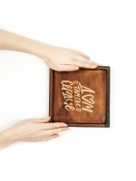 Менажница из кедра "Дом там где сердце"