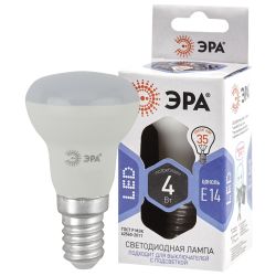 Лампа светодиодная ЭРА STD LED R39-4W-860-E14 4Вт рефлектор холодный дневной свет Е14 | Лампы cветодиодные Рефлектор (R )