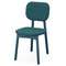 Стул с обивкой Saga, рогожка, сине-зеленый