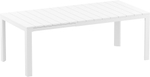 Стол пластиковый раздвижной Siesta Contract Atlantic Table 140/210, белый