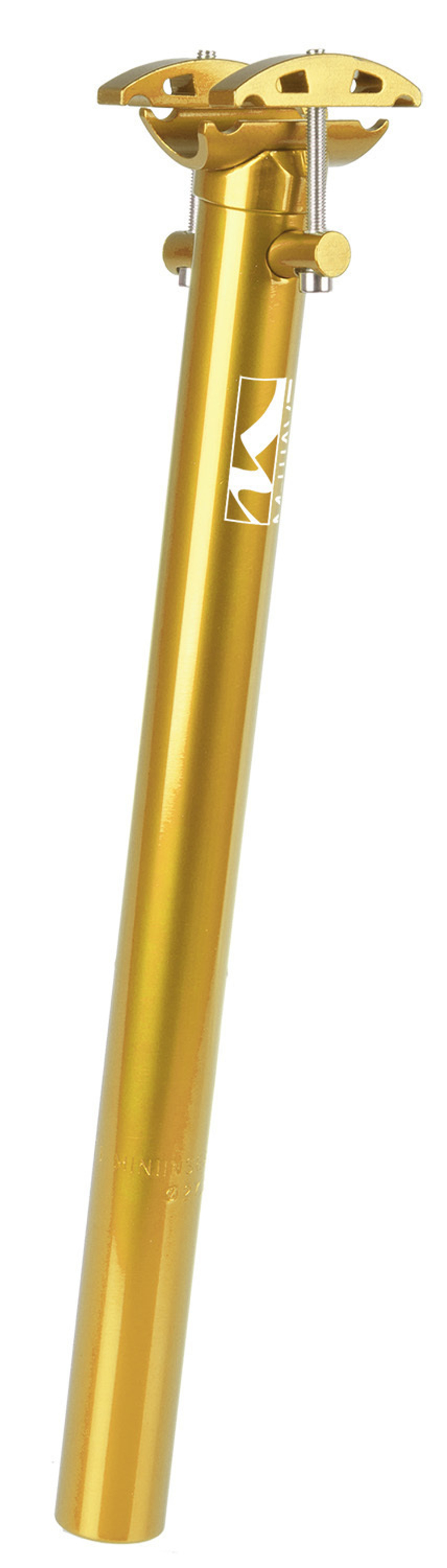 Подседельный штырь M-WAVE 31.6 мм L350 мм алюминий без смещения повышенное качество Золотистый