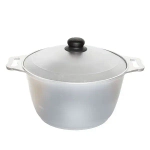 Кастрюля 6л литой алюминий с крышкой КМ-к60