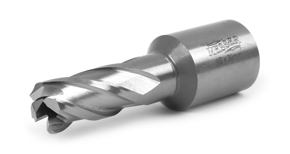 Корончатое сверло Messer HSS по металлу диаметр 16 мм/длина 30 мм Weldon 19мм