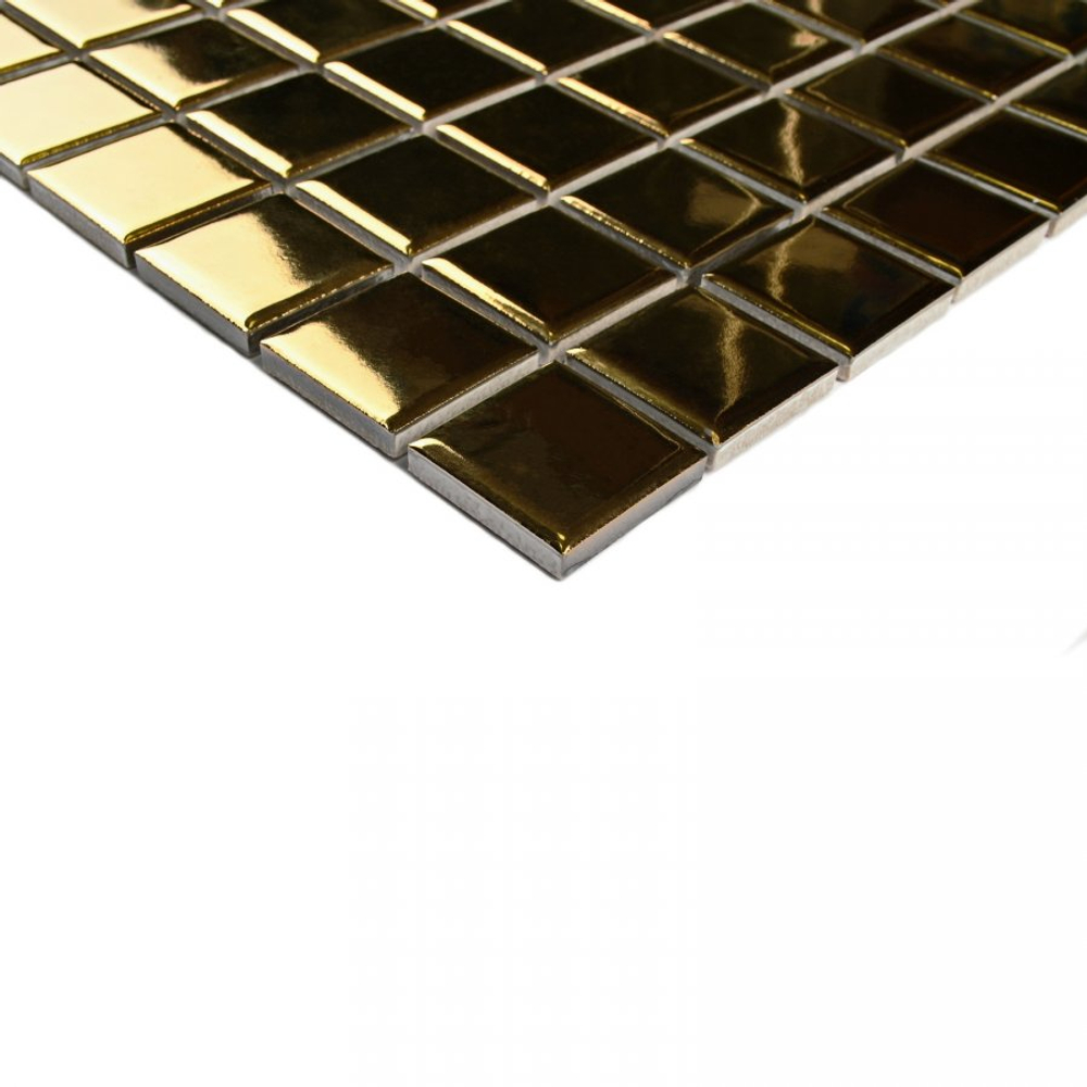 Мозаика из керамогранита Everest Gold/Эверест золотой (25х25) 302.5х302.5х5.2 мм