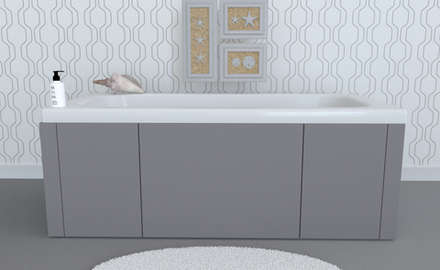 Экран под ванну комбинированный TR-8-235 шарскин матовый soft touch