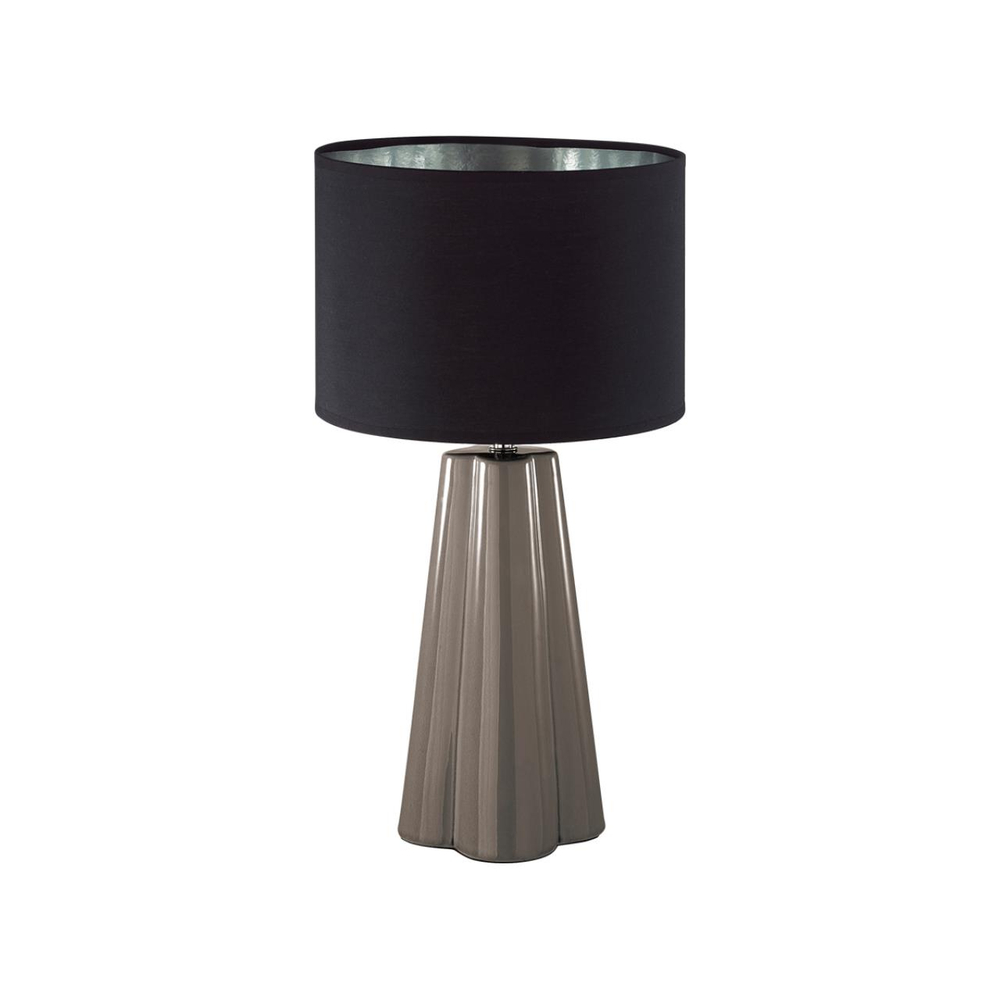 8125/1T COMFI LN26 478 черный/серый, керамика/текстиль Настольная лампа E27 1*60W 220V HINAMI