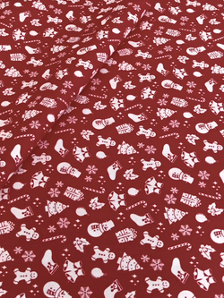 Ткань бязь плательная, рис. "Новогодний рисунок", ширина 150 см, арт. 582