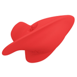 Красный вибратор на палец Carnation