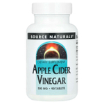 Source Naturals, Яблочный уксус, 500 мг, 90 таблеток