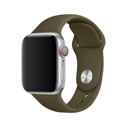 Силиконовый ремешок Apple Watch, 42/44/45, S/M, хаки