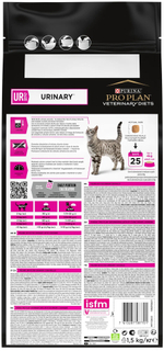 Сухой корм Курица URINARY 1,5кг Purina Pro Plan Veterinary Diets при МКБ