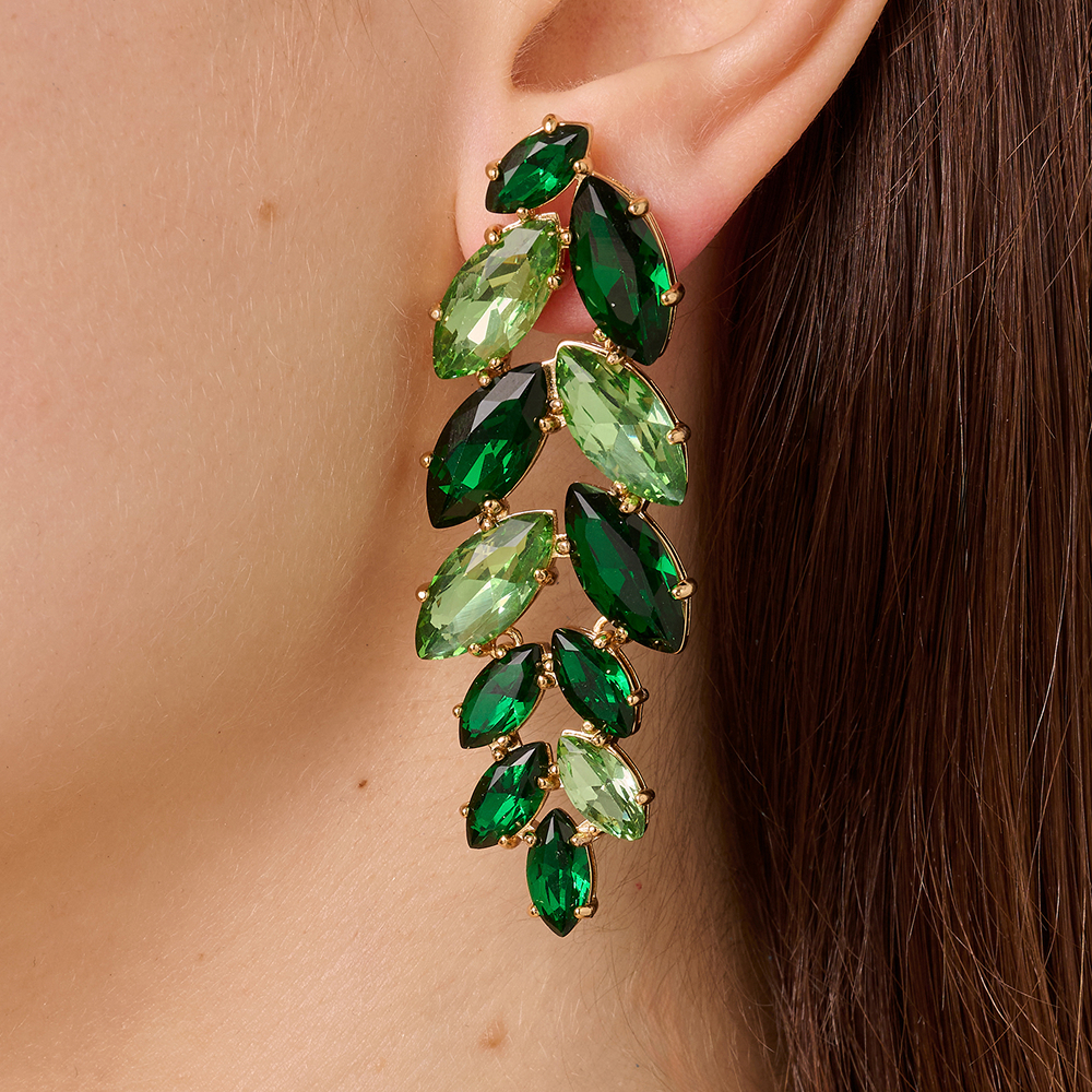 Серьги Dyrberg Kern BANYAN SG EMERALD GREEN 470037