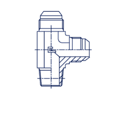 Штуцер FLC JIC 3/4" BSPT1/2"