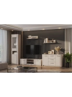 Модульная стенка со шкафом Меланж 346х40х210