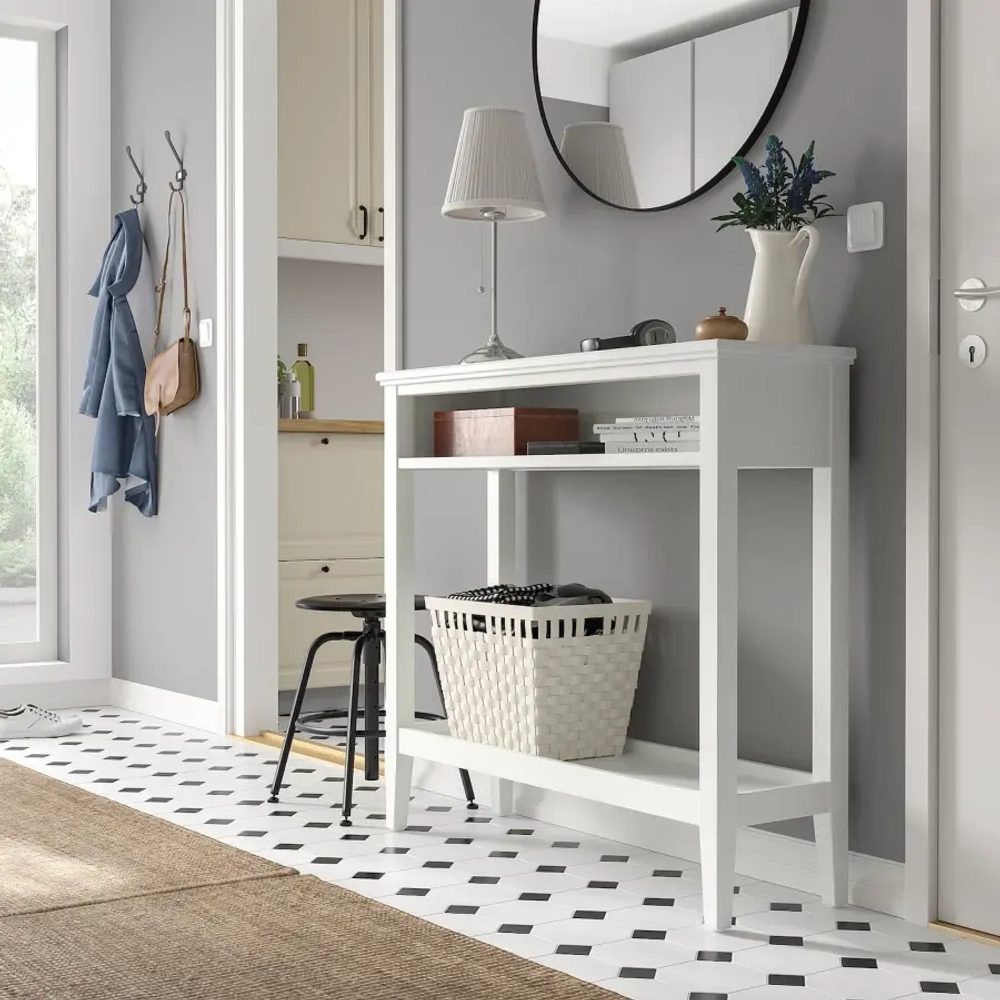 Консольный стол - IKEA IDANÄS/IDANAS/ИДАНЭС ИКЕА, 95х104х32 см, белый