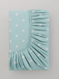 Простынь на резинке бязь Сказка "Звезды" 90x200 см