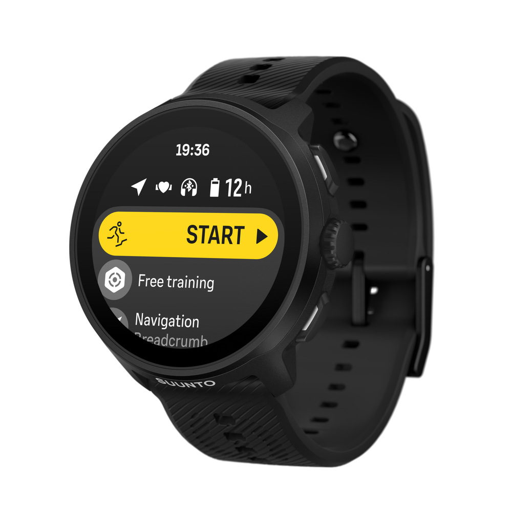 Часы спортивные SUUNTO RUN ALL BLACK (силиконовый ремешок)