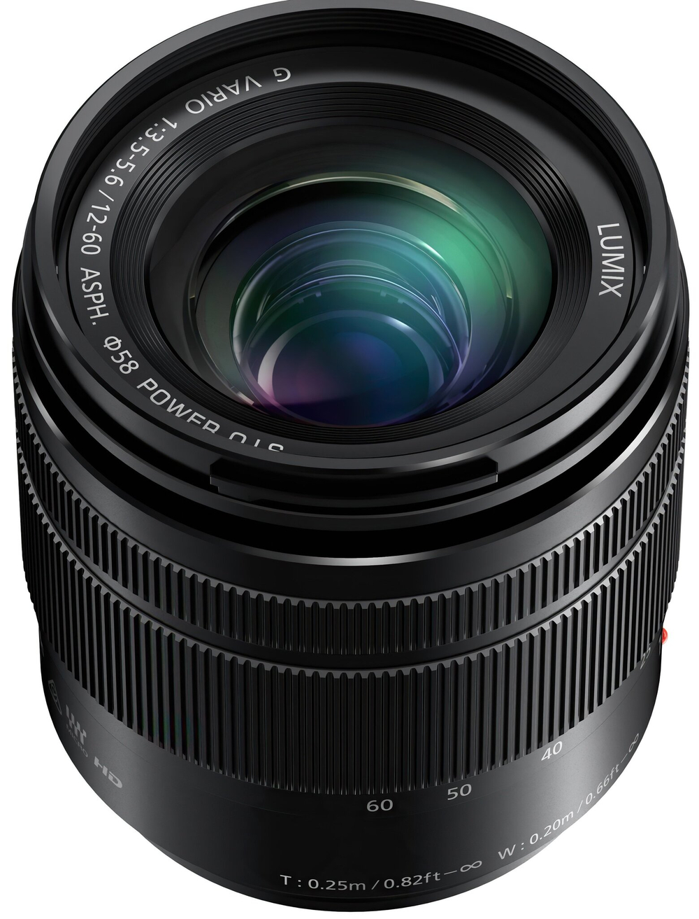 Объектив Panasonic 12-60mm f/3.5-5.6 Lumix G Vario O.I.S. ASPH Micro 4/3, черный