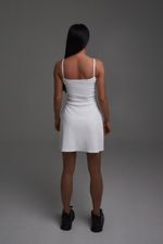 Платье теннисное Rib White