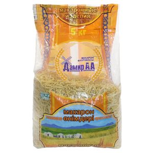Макароны Дамир АА соломка 5 кг/упак 5 упак/меш