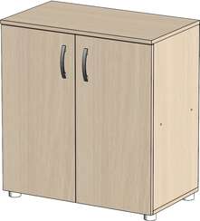 Стеллаж низкий закрытый