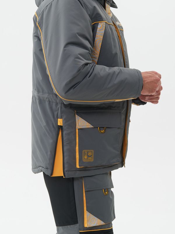 Костюм зимний Elbrus ткань Hit Membrane цвет Серый/Банан