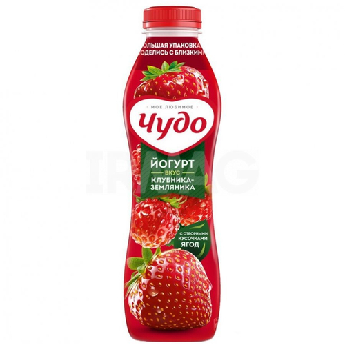 Йогурт Чудо "Клубника-Земл" 1,9% 680гр
