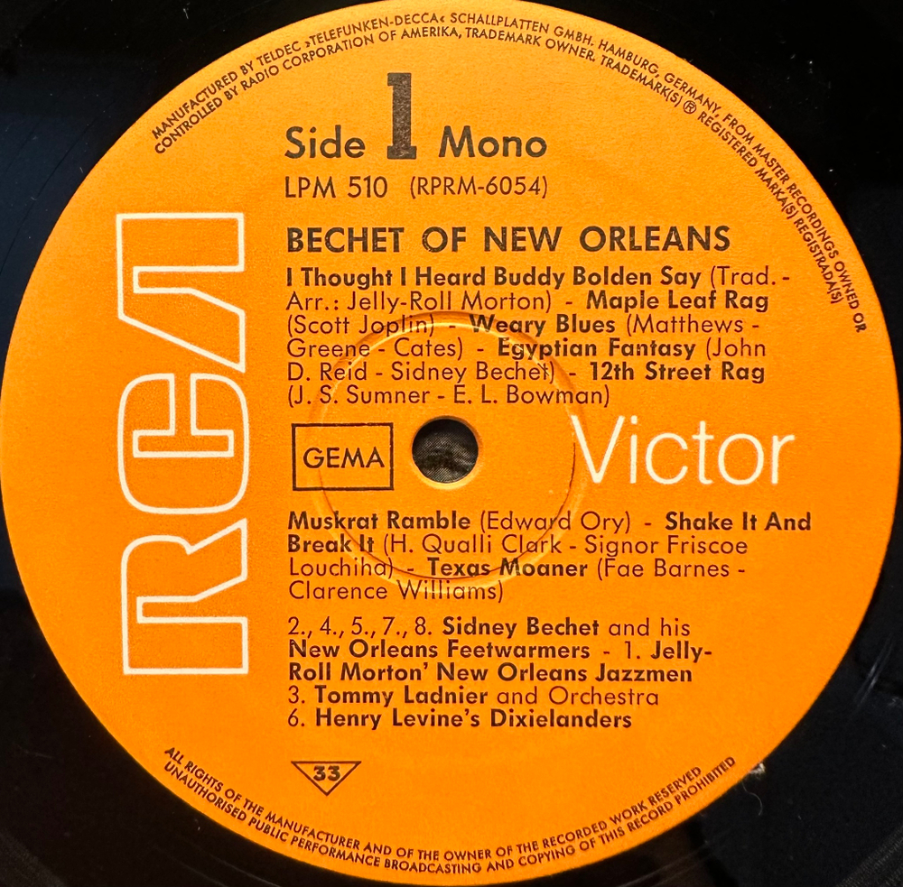 Sidney Bechet - Bechet Of New Orleans (Германия)