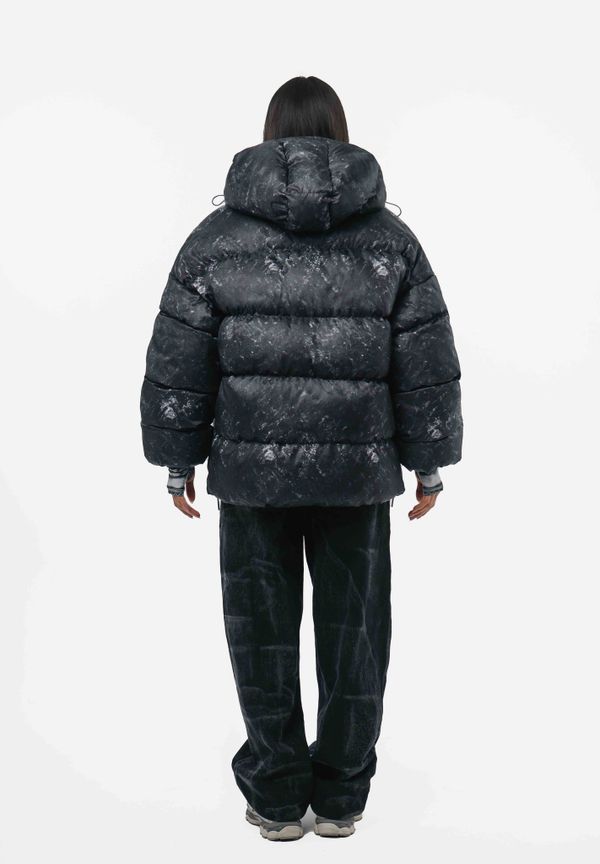 Пуховик Unity Puffer Black Rusty серо-черный - фото 3